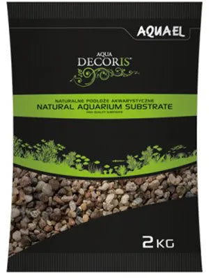 Gravier NATUREL MULTICOLORED 3-5mm 2kg AQUAEL