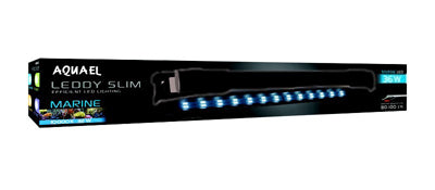 AQUAEL LEDDY SLIM 32W MARINE 2.0 Noir Éclairage LED Aquarium Marin 80-100cm