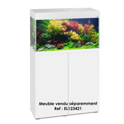 AQUARIUM OPTI SET 125 BLANC led 2.0 2x14w 81x36x51cm ép.6mm 125L