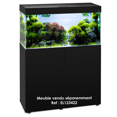AQUARIUM OPTI SET 200 NOIR led 2.0 2x14w 101x41x56cm ép.8mm 200L