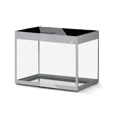*AQUARIUM GLOSSY 80 GRIS 2.0  led 2x14w 80x35x54cm 125L(sur commande)