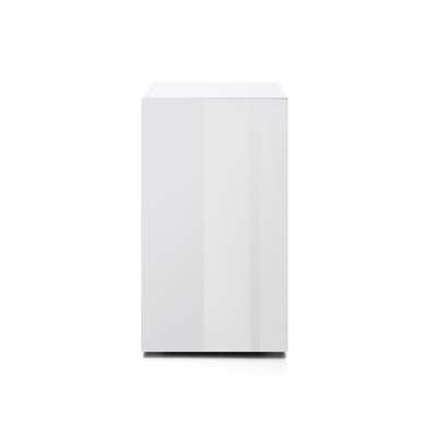 AQUAEL Meuble Glossy Cube Blanc 50x50x90 cm Portes Acrylique