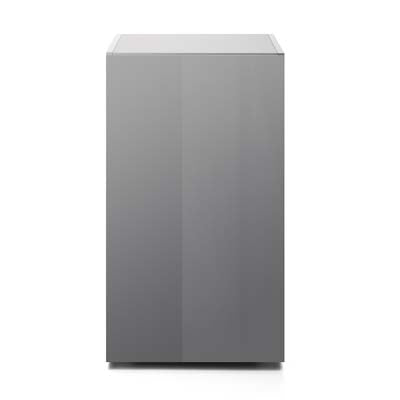 AQUAEL Meuble Glossy Cube Gris 50x50x90 cm Portes Acrylique Brillantes