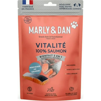 MARLY ET DAN Freeze Dried Vitalité Chien 100% Saumon
