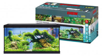 EHEIM Aquastar 54 LED Noir Aquarium 54L 1x7.7W avec Filtre Interne et Chauffage 50W