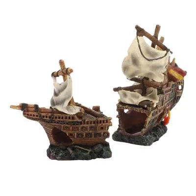 HOBBY-DOSHE AQUARISTIK Bateau Épave Décoration Aquarium 25 x 10 x 17 cm