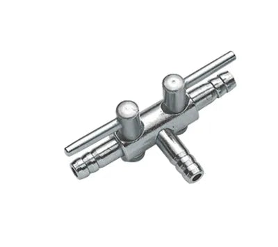 ROBINET à air métal 4-6mm 2 sorties blister 1pc  HOBBY