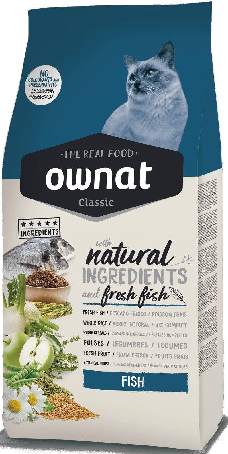 OWNAT Classic Fish Croquettes Chien Adulte Toutes Races Poisson Frais 4kg