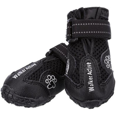 TRIXIE Walker Active Bottes de Protection pour Chien Taille S/M 2 pièces Noir