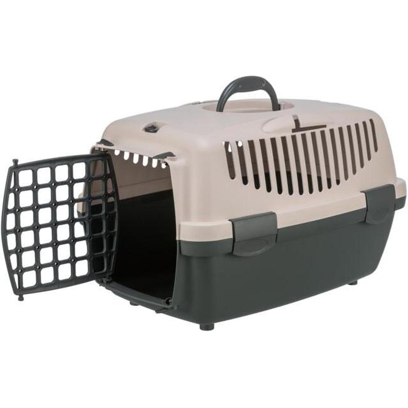 TRIXIE Box de transport Capri 2 XS–S 37 x 34 x 55 cm Gris foncé/Blush