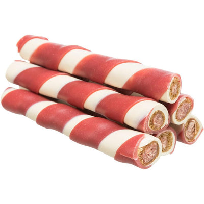 TRIXIE Rouleaux fourrés au canard en vrac 10 cm 17g Lot de 100 pièces