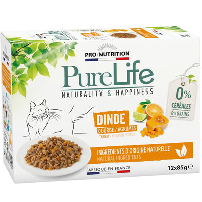 PROTECT PURE LIFE Chat Wet Dinde 12x85g