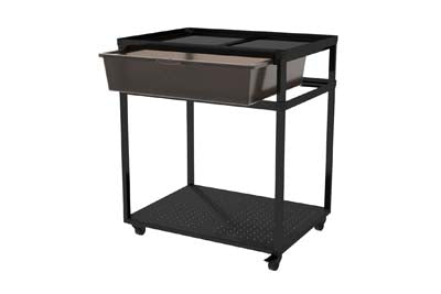 Table avec roulettes + bac de rangement 62.1x46.8x70cm REPTIZOO