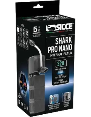 FILTRE SHARK PRO NANO 320  320l/h SICCE