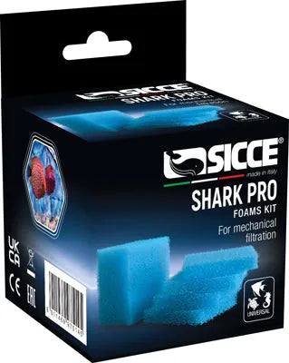 MOUSSES (4 small + 1 large)  pr. filtre SHARK PRO SICCE