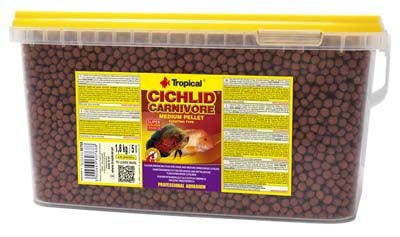 TROPICAL Cichlid Carnivore Medium Pellet 5L 1.8kg