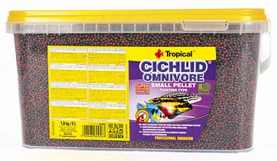 CICHLID OMNIVORE SMALL PELLET  5L/1.8KG