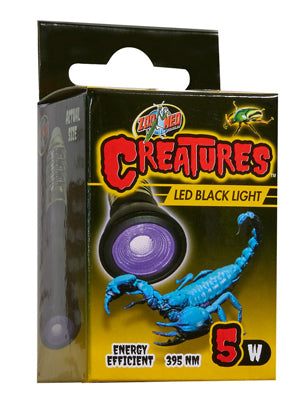 ZOOMED Creatures Black Light LED 5W Lampe UV pour invertébrés 395 nm