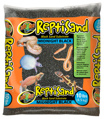 ZOOMED Repti Sand Noir 4,5kg Substrat Naturel pour Reptiles Désertiques