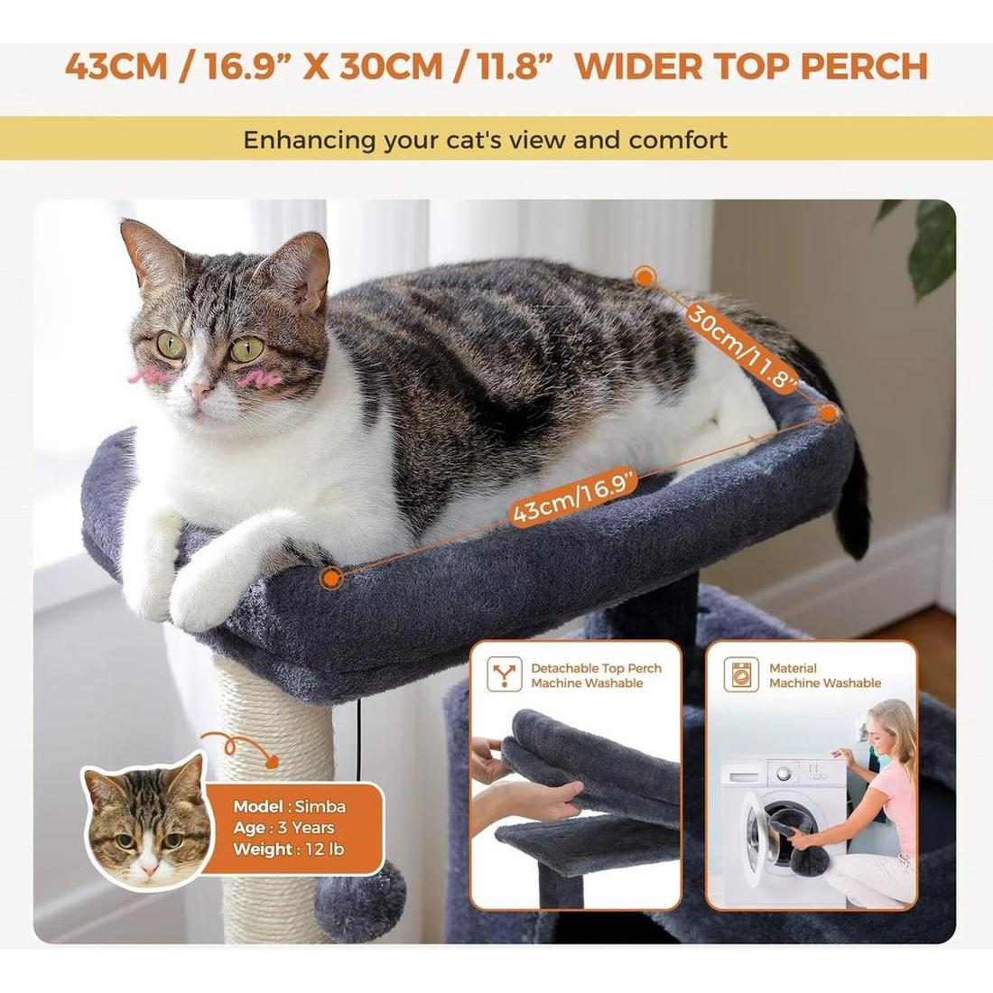 Cat Tree for Large Cats Cat Tower for Indoor 