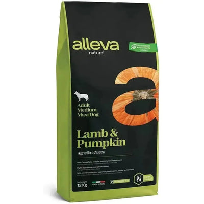 Alleva Natural Agneau & Potiron chien adulte medium/maxi