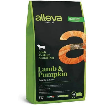 Alleva Natural Agneau & Potiron chien adulte medium/maxi