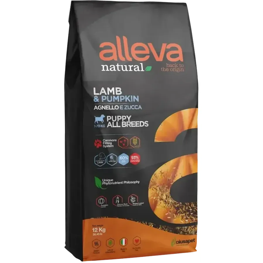 Alleva Natural Agneau & Potiron chiot