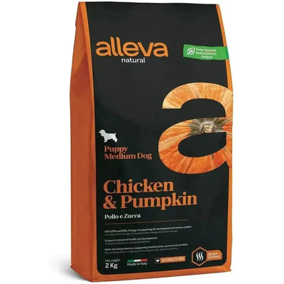Alleva Natural Poulet & Potiron chiot medium