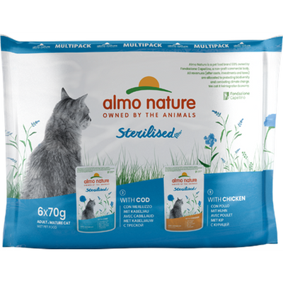Almo nature holistic fonctionnel sterilised cabillaud / poulet
