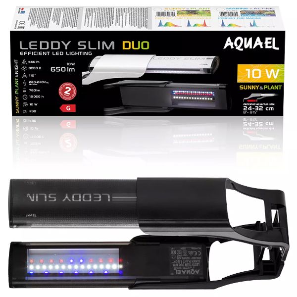 AQUAEL LEDDY SLIM 32W MARINE 2.0 Noir Éclairage LED Aquarium Marin 80-100cm