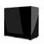 AQUAEL Meuble Glossy 120 Noir Portes Acrylique pour Aquarium