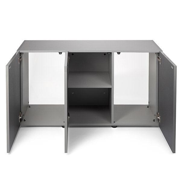 AQUAEL Meuble Glossy 150 Noir Portes Acrylique 150x50x72cm