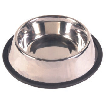 TRIXIE Gamelle en acier inoxydable avec base antidérapante caoutchouc 0,7L ø 21cm