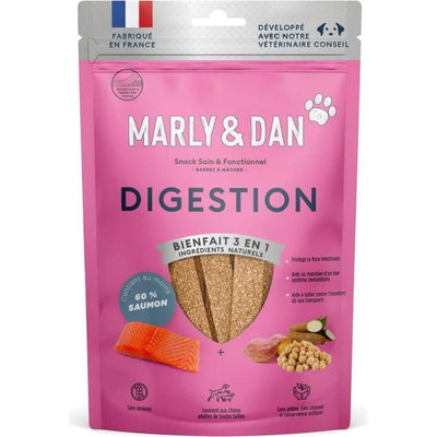 MARLY ET DAN Barres à mâcher Digestion Chien 80g