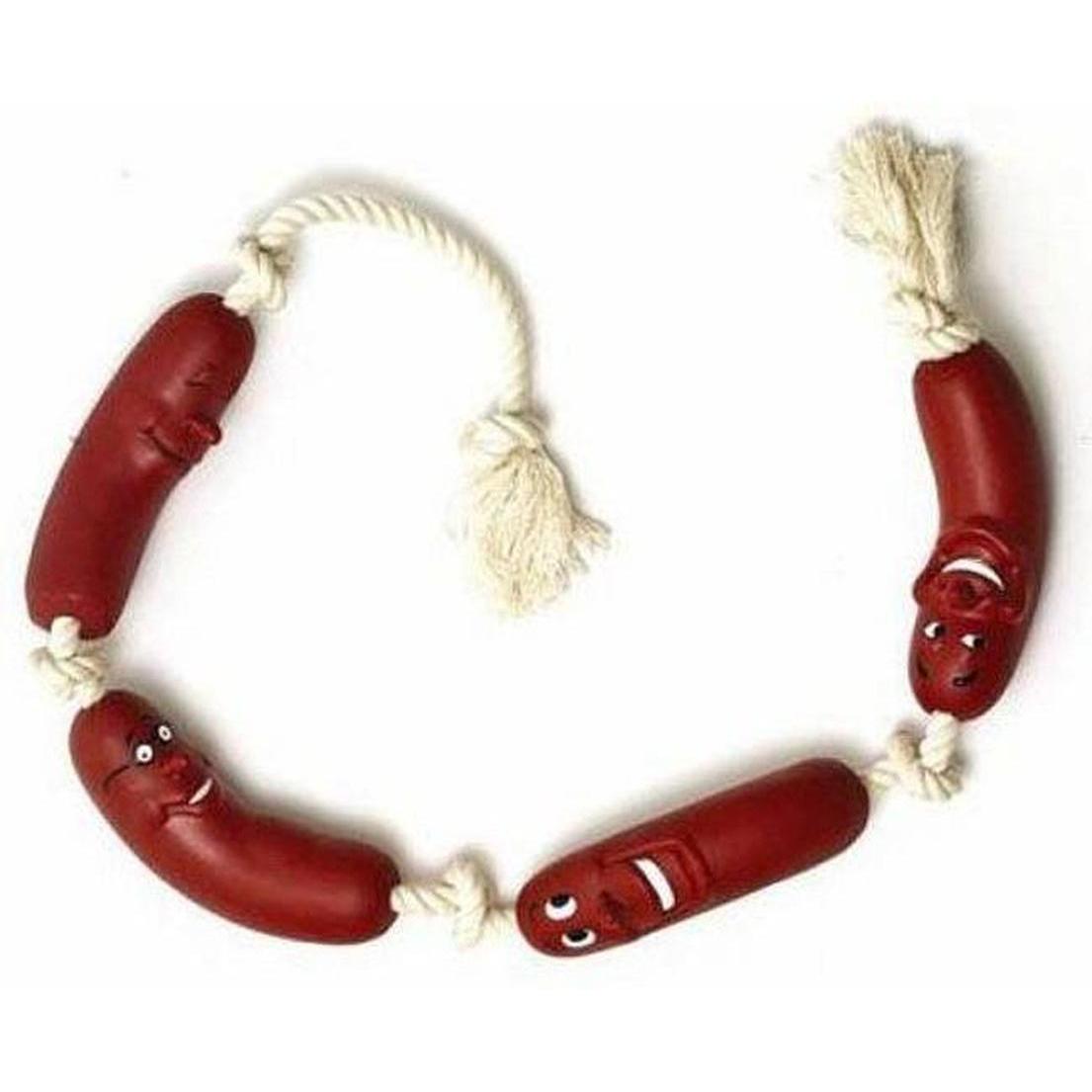 TRIXIE Chaîne Saucisse avec Corde en Vinyle pour Chien 75 cm