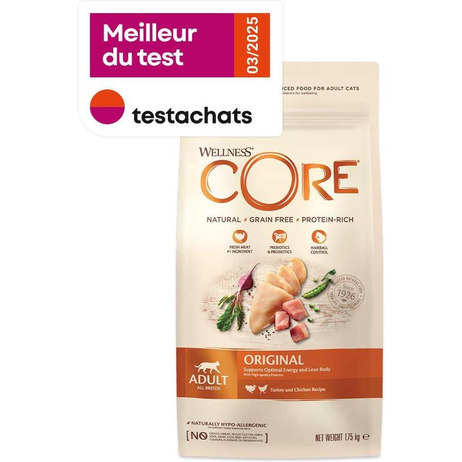 WELLNESS CORE Adult Original Dinde et Poulet