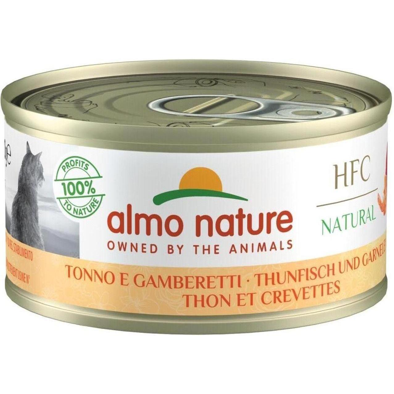 ALMO NATURE HFC Mousse Thon avec Crevettes 70g