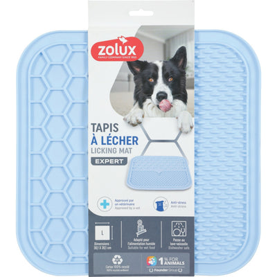 ZOLUX Tapis Écuelles Silicone L Bleu 55x39cm