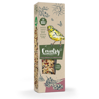 WITTE MOLEN Country Sticks Canari Sureau & Canneberge 2 Sticks 60g