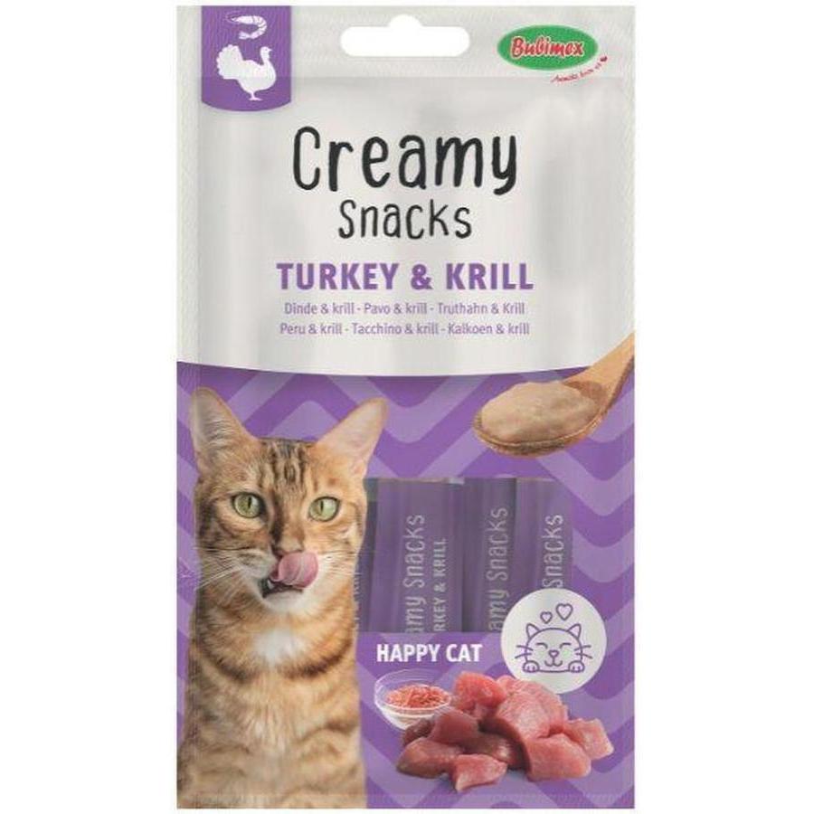 Creamy Snacks Chat x4, dinde/krill