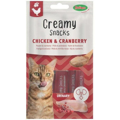 Creamy Snacks Chat x4, poulet/cranberry