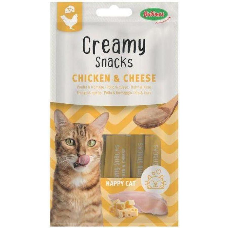 Creamy Snacks Chat x4, poulet/fromage