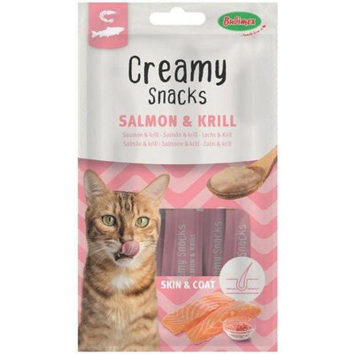 Creamy Snacks Chat x4, saumon/krill