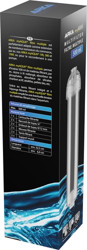 ARKA BIOTECHNOLOGIE Multifilter MF500 Filtre Multifonction Aquarium 500ml