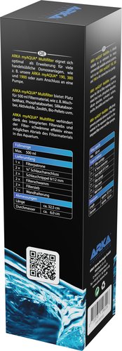 ARKA BIOTECHNOLOGIE Multifilter MF500 Filtre Multifonction Aquarium 500ml