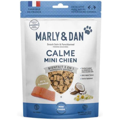MARLY ET DAN Tendres bouchées Calme Mini Chien Saumon Camomille 100g