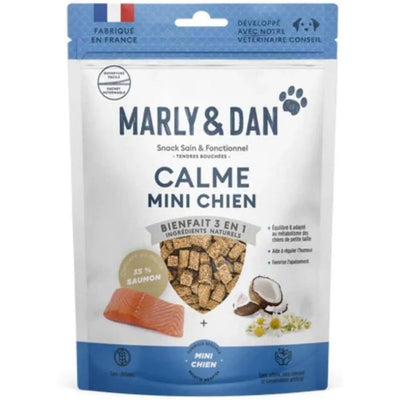 MARLY ET DAN Tendres bouchées Calme Mini Chien Saumon Camomille 100g