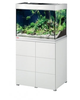 EHEIM Proxima Scape 175 Aquarium 175L 71x51x125cm 8mm Blanc Brillant avec Meuble