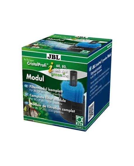 JBL Filter Modul pour CristalProfi i Greenline Extension pour filtre interne aquarium 40-80L avec mousse filtrante compatible i60 i80 i100 i200
