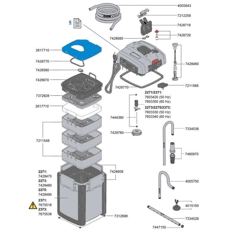 EHEIM Cuve de Filtre avec Protection 2275